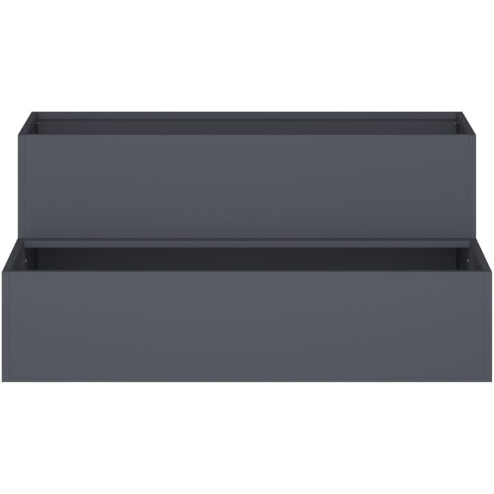 Trädgårdsplanterare 2-Tier Antracit Stål vidaXL 100 x 60 x 45 cm – bild 6
