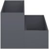 Trädgårdsplanterare 2-Tier Antracit Stål vidaXL 100 x 60 x 45 cm – miniatyr 7