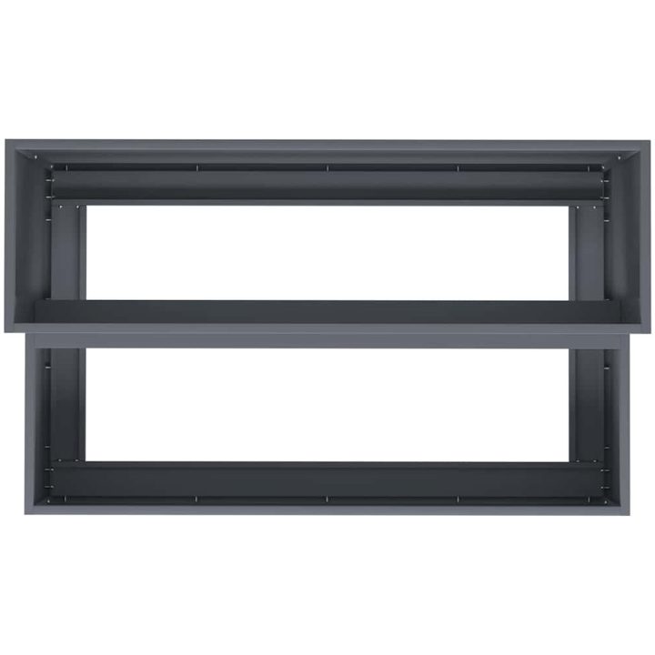 Trädgårdsplanterare 2-Tier Antracit Stål vidaXL 100 x 60 x 45 cm – bild 8