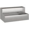 Trädgårdsplanterare 2-Tier Rostfritt Stål vidaXL 100 x 60 x 45 cm – miniatyr 2