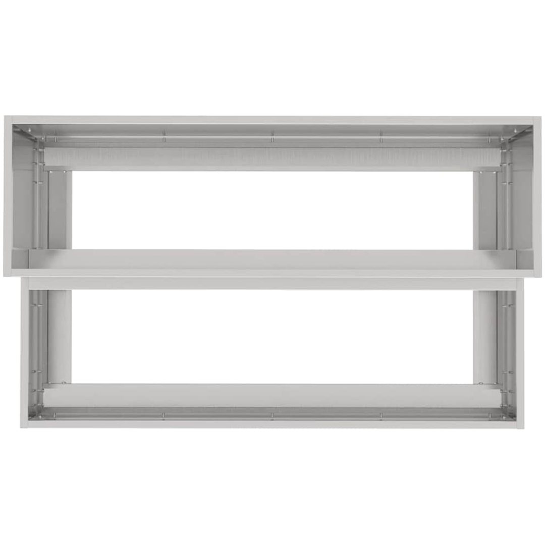 Trädgårdsplanterare 2-Tier Rostfritt Stål vidaXL 100 x 60 x 45 cm – bild 8