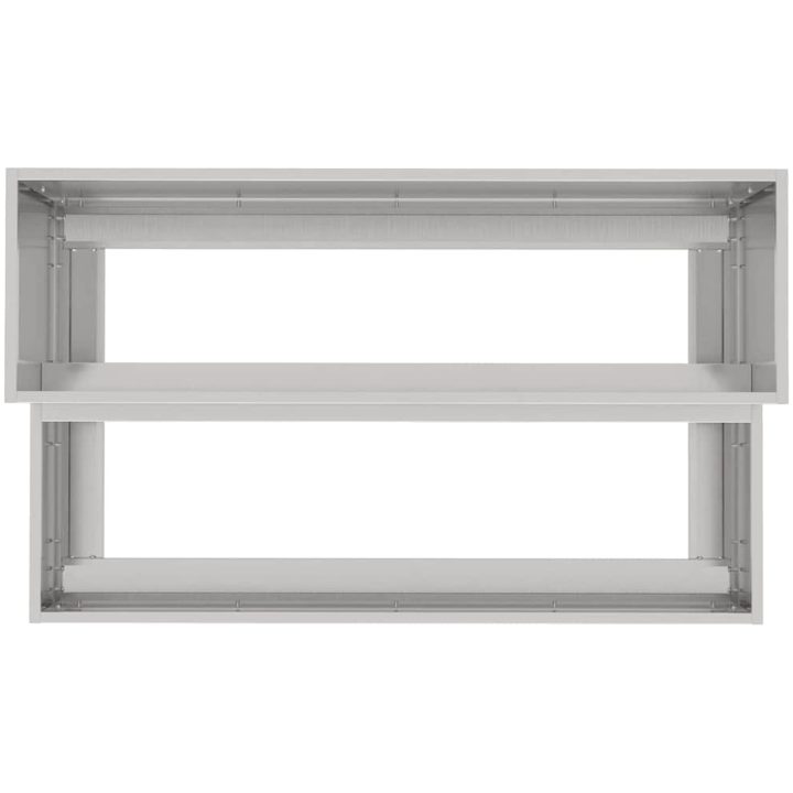 Trädgårdsplanterare 2-Tier Rostfritt Stål vidaXL 100 x 60 x 45 cm – bild 8