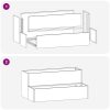 Trädgårdsplanterare 2-Tier Rostfritt Stål vidaXL 100 x 60 x 45 cm – miniatyr 10