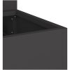 Trädgårdsplanterare 3-Nivå Svart Stål vidaXL 90 x 90 x 35 cm – miniatyr 9