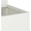 Trädgårdsplanterare 3-nivå Vit Stål vidaXL 90 x 90 x 35 cm – miniatyr 9