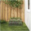 Trädgårdsplanterare 3 nivåer Olivgrön Stål vidaXL 90 x 90 x 35 cm – miniatyr 4