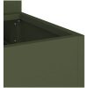 Trädgårdsplanterare 3 nivåer Olivgrön Stål vidaXL 90 x 90 x 35 cm – miniatyr 9