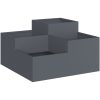 Trädgårdsplanterare Antracit Stål vidaXL 80 x 80 x 48 cm – miniatyr 2