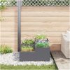 Trädgårdsplanterare Antracit Stål vidaXL 80 x 80 x 48 cm – miniatyr 4