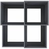 Trädgårdsplanterare Antracit Stål vidaXL 80 x 80 x 60 cm – miniatyr 8