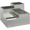 Trädgårdsplanterare Galvaniserat Stål vidaXL 80 x 80 x 60 cm – miniatyr 2