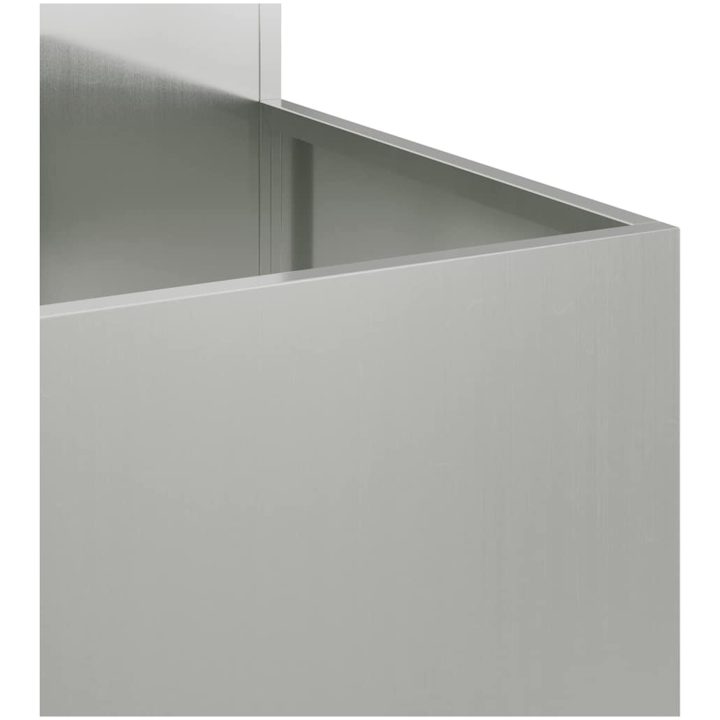 Trädgårdsplanterare Galvaniserat Stål vidaXL 80 x 80 x 60 cm – bild 9