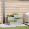 Trädgårdsplanterare Galvaniserat Stål vidaXL 80 x 80 x 60 cm – miniatyr 1