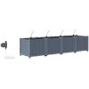 Trädgårdsplanterare med bevattningssystem 4 st Ljusgrå vidaXL 160 x 40 x 37.5 cm – miniatyr 8