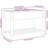 Trädgårdsplanterare med galler 115x59x76 cm Massivt trä Furu vidaXL 115 x 59 x 76.5 cm – miniatyr 11