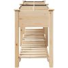 Trädgårdsplanterare med galler 115x59x76 cm Massivt trä Furu vidaXL 115 x 59 x 76.5 cm – miniatyr 6