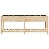 Trädgårdsplanterare med galler 203x53x76 cm Solid Furu vidaXL 203.5 x 53 x 76.5 cm – miniatyr 5