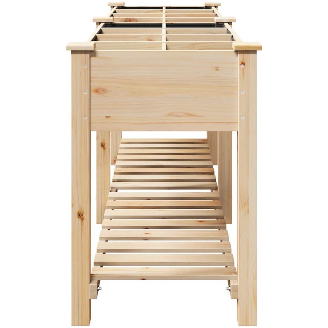 Trädgårdsplanterare med galler 203x53x76 cm Solid Furu vidaXL 203.5 x 53 x 76.5 cm – bild 6