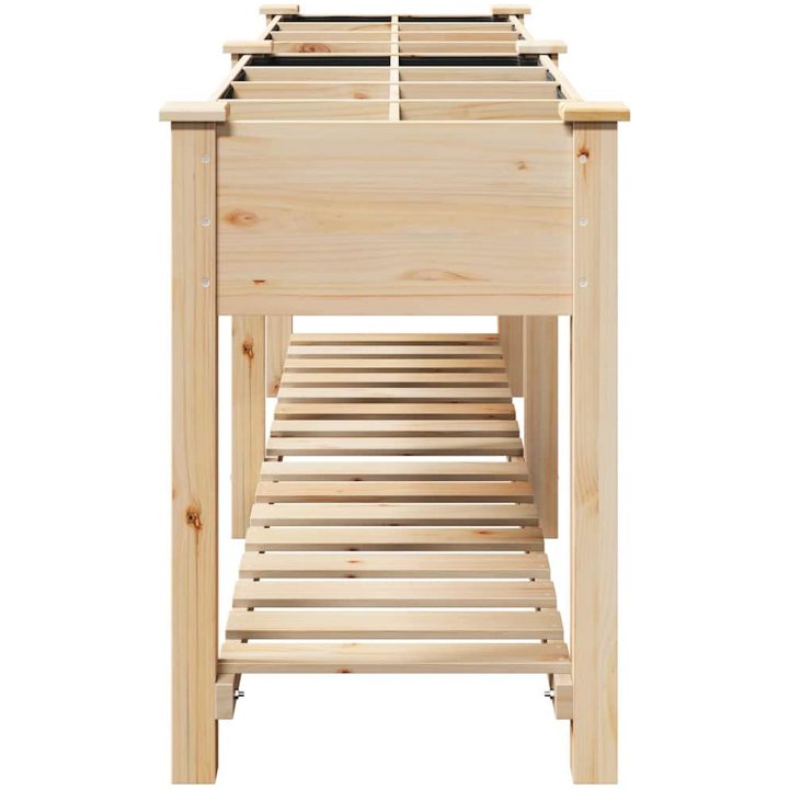 Trädgårdsplanterare med galler 203x53x76 cm Solid Furu vidaXL 203.5 x 53 x 76.5 cm – bild 6