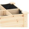 Trädgårdsplanterare med galler 203x53x76 cm Solid Furu vidaXL 203.5 x 53 x 76.5 cm – miniatyr 8