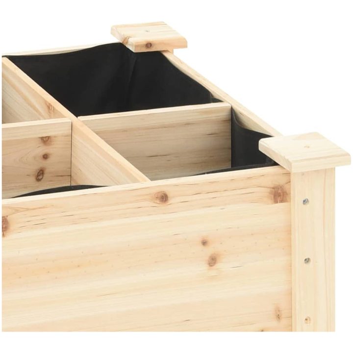 Trädgårdsplanterare med galler 203x53x76 cm Solid Furu vidaXL 203.5 x 53 x 76.5 cm – bild 8