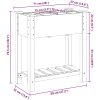 Trädgårdsplanterare med Galler 71x37x76 cm Massivt Trä Tall vidaXL 71 x 37 x 76,5 cm – miniatyr 11