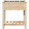Trädgårdsplanterare med Galler 71x37x76 cm Massivt Trä Tall vidaXL 71 x 37 x 76,5 cm – miniatyr 5