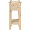 Trädgårdsplanterare med Galler 71x37x76 cm Massivt Trä Tall vidaXL 71 x 37 x 76,5 cm – miniatyr 6