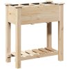 Trädgårdsplanterare med Galler 71x37x76 cm Massivt Trä Tall vidaXL 71 x 37 x 76,5 cm – miniatyr 7