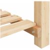 Trädgårdsplanterare med hylla 203x53x76 cm i massivt trä vidaXL Large – miniatyr 9