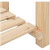 Trädgårdsplanterare med hylla 45x45x76 cm Massivt trä Gran vidaXL 45 x 45 x 76.5 cm – miniatyr 9