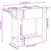 Trädgårdsplanterare med hyllor 111x37x76 cm Massivt Furu vidaXL 111 x 37 x 76,5 cm – miniatyr 11