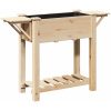 Trädgårdsplanterare med hyllor 111x37x76 cm Massivt Furu vidaXL 111 x 37 x 76,5 cm – miniatyr 7