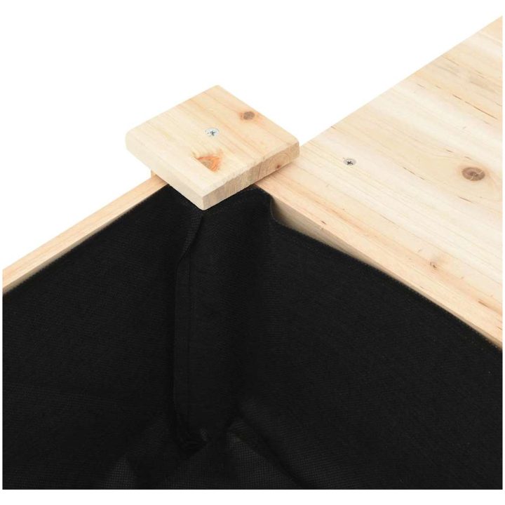Trädgårdsplanterare med hyllor 111x37x76 cm Massivt Furu vidaXL 111 x 37 x 76,5 cm – bild 8
