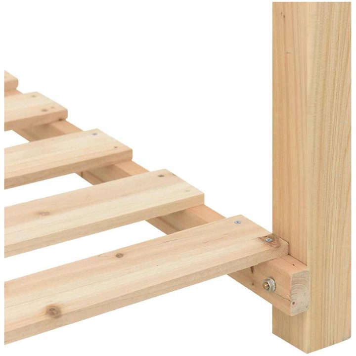 Trädgårdsplanterare med hyllor 111x37x76 cm Massivt Furu vidaXL 111 x 37 x 76,5 cm – bild 9