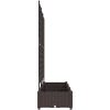 Trädgårdsplanterare med spaljé 3 st Brun vidaXL 120 x 40 x 125.5 cm – miniatyr 6