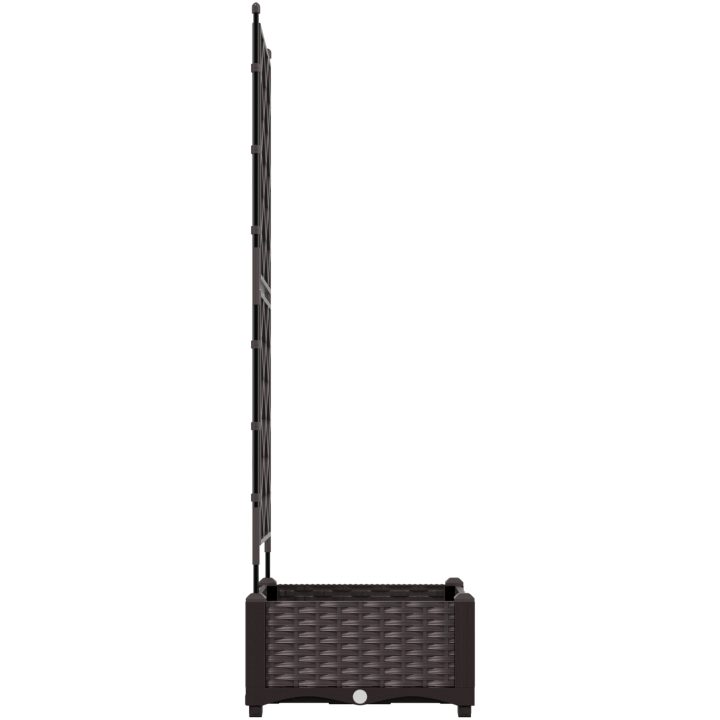 Trädgårdsplanterare med Spaljé Brun 40x40x125,5 cm vidaXL 40 x 40 x 125 cm – bild 6