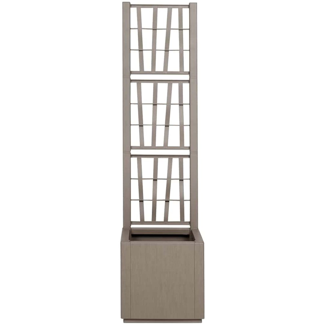 Trädgårdsplanterare med spaljé, ljusbrun, , PP vidaXL 36 x 36 x 140 cm – bild 4