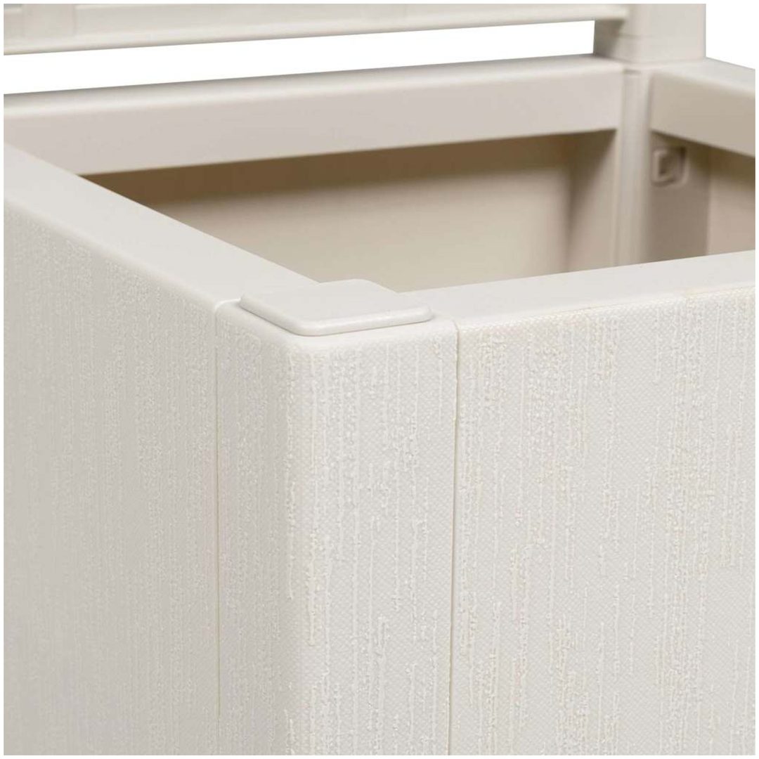 Trädgårdsplanterare med spaljé Vit PP vidaXL 36 x 36 x 140 cm – bild 6