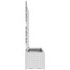 Trädgårdsplanterare med Trellis 3 st Vit vidaXL 120 x 40 x 143 cm – miniatyr 6