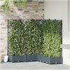 Trädgårdsplanterare med Trellis 5 st Ljusgrå vidaXL 120 x 120 x 125.5 cm – miniatyr 1