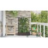 Trädgårdsplanterare med Vattenirrigationssystem 2 st Brun vidaXL 80 x 40 x 126 cm – miniatyr 4