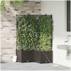 Trädgårdsplanterare med Vattenirrigationssystem 3 st Brun vidaXL 80 x 80 x 142 cm – miniatyr 3