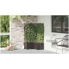 Trädgårdsplanterare med Vattenirrigationssystem 3 st Brun vidaXL 80 x 80 x 142 cm – miniatyr 4
