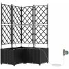 Trädgårdsplanterare med Vattenirrigationssystem 3 st Svart vidaXL 80 x 80 x 142 cm – miniatyr 2