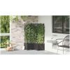 Trädgårdsplanterare med Vattenirrigationssystem 3 st Svart vidaXL 80 x 80 x 142 cm – miniatyr 4