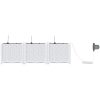 Trädgårdsplanterare med Vattenirrigationssystem 3 st Vit vidaXL 120 x 40 x 37,5 cm – miniatyr 6
