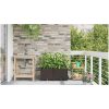 Trädgårdsplanterare med Vattensystem 2 st Brun vidaXL 80 x 40 x 37.5 cm – miniatyr 4