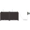 Trädgårdsplanterare med Vattensystem 2 st Brun vidaXL 80 x 40 x 37.5 cm – miniatyr 6