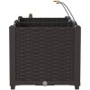 Trädgårdsplanterare med Vattensystem 2 st Brun vidaXL 80 x 40 x 37.5 cm – miniatyr 7